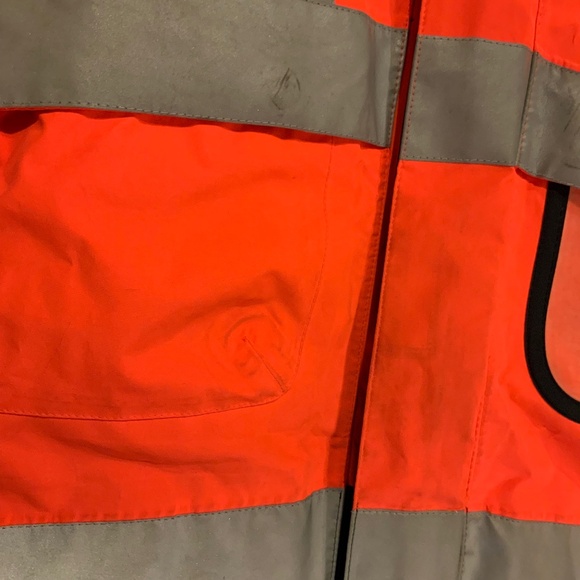 Delta Airlines Lands' End Orange Reflective Hi Vis Jacket M Ramp Agent - Picture 14 of 14